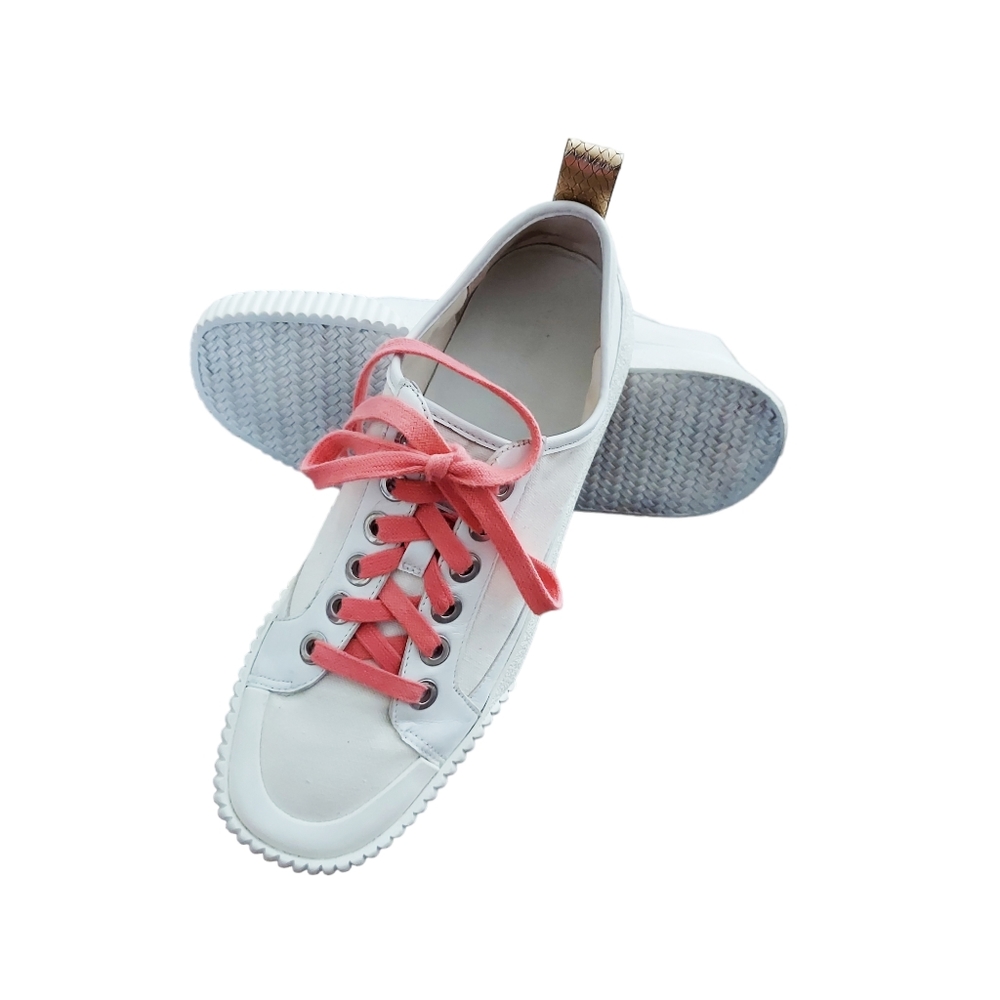 Veronica Beard "Parise" Canvas/Leather Sneakers - Picture 4 of 10